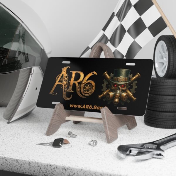 AR6 Band Gear Car Vanity Plate - All Aluminum - Image 4