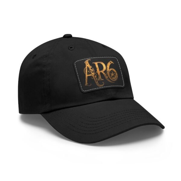 AR6 Band Gear Logo Hat with Leather Patch - Image 2