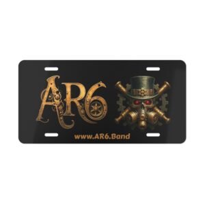 AR6 Band Gear Car Vanity Plate - All Aluminum
