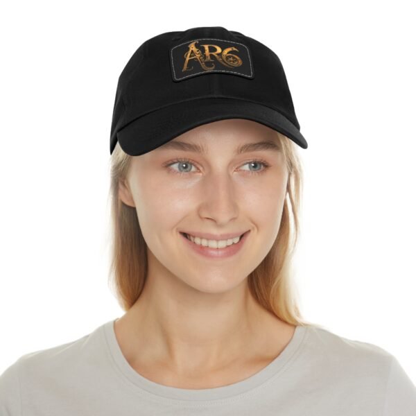 AR6 Band Gear Logo Hat with Leather Patch - Image 4