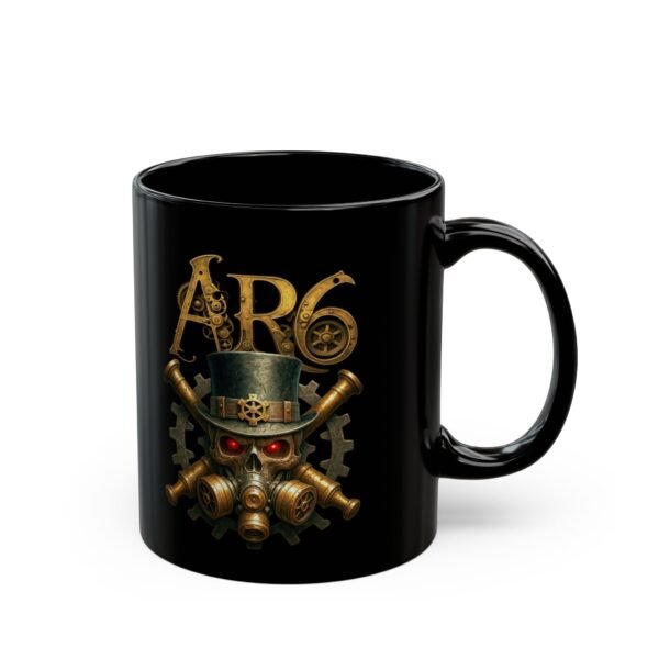 AR6 Band Gear Logo Black Mug with AR6 Logo