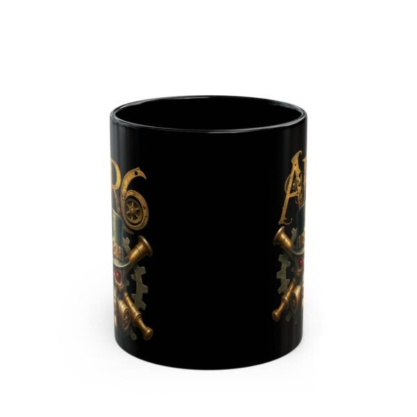 AR6 Band Gear Logo Black Mug with AR6 Logo - Image 2