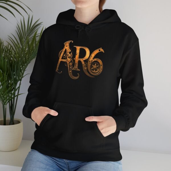 AR6 Band Gear Hooded Sweatshirt with Logo on Front and Our Graphic on the Back - Image 5