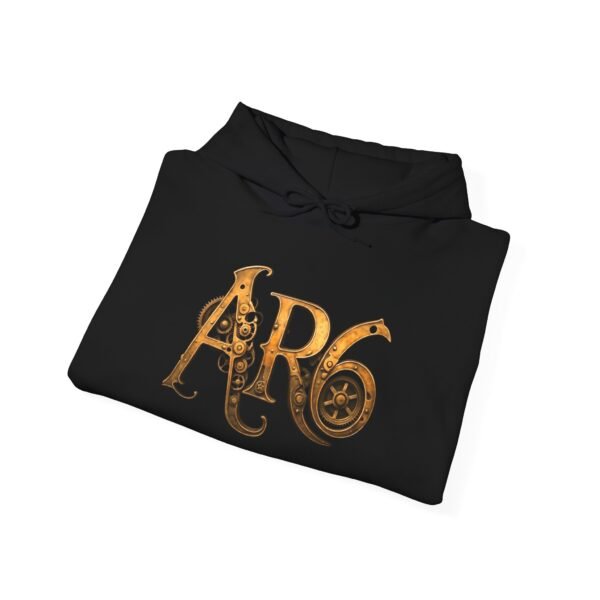 AR6 Band Gear Hooded Sweatshirt with Logo on Front and Our Graphic on the Back - Image 4